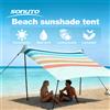NONE Tenda da Spiaggia UPF50+ in Lycra, Parasole Portatile con Ancoraggi a Sacchetto di Sabbia, Riparo Antivento per Campeggio, Pesca, Picnic