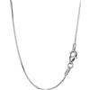NKlaus 55cm collana con catena a serpente 8 volte diamantata in argento 925 0,8mm collana sottile 8410