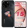 Blackview Color 6 Smartphone Android 15, 24(8+16) GB+128GB/2TB, Octa-Core, 6.67 90 Hz, 50MP+13MP, Telefono 2025, 5000 mAh 18W, Cellulare Doppia SIM/OTG/Face ID/Fingerprint/Jack per Cuffie da 3,5 mm
