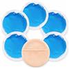 WORLD-BIO Mini Ice Pack Gel Riutilizzabile 5 Pezzi con Custodia Morbida - Sollievo Rapido per Occhi Gonfi, Guance, Denti del Giudizio, Blefaroplastica e Piccoli Traumi - Impacchi Caldo/Freddo per Bambini