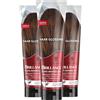 Brillance Trattamento lucido per capelli, castano chiaro (3 x 150 ml), nutre e intensifica il colore dei capelli, può essere applicato come una maschera per capelli, dura fino a 6 lavaggi