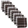 DII J & M Home Fashions Waffle Weave Kitchen - Set di Asciugamani, Mocha, Confezione da 12