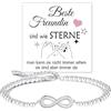 Gkmamrg Braccialetto da donna in argento 925 - regalo di compleanno BFF braccialetti dell'amicizia braccialetto a sfera regalo di Natale, Eine Grösse, Argento sterling, 0