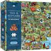 Gibsons This is Scotland | Puzzle da 1000 pezzi | Puzzle con mappa delle attrazioni | Puzzle sostenibile per adulti | Tavola riciclata al 100% di alta qualità | Ottimo regalo per adulti | Gibsons Games