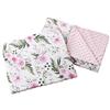 Medi Partners Coperta per bambini con cuscino 100% cotone Coperta per gattonare Minky 55x75 + 35x30cm multifunzionale per passeggino culla