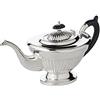 EDZARD Teiera Queen Anne (H 16 cm), placcata in argento spesso | caraffa cristallo, brocca in vetro, per servire in tavola, idea regalo, decorazione casa