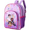 Disney Encanto - Zaino per bambini di alta qualità, per la scuola, da viaggio, con tasca laterale in rete e tasca frontale con cerniera, Multicolore, 36.7cm (height), 26cm (width), 16cm (depth)