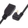 NFHK Cavo di alimentazione dati OTG da USB-C USB 3.1 di tipo C maschio a USB 3.0-A femmina, 10 Gbps, a forma di U, angolato sul retro, NF-UC-200-OS