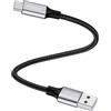 OTraki Cavo USB C 20 cm, USB2.0 Nylon Cavo Ricarica Rapida Type C per Auto Compatibili con iPhone 17 16 15 Pro Max Plus, con Galaxy S25 S24 A16 A56, con Pixel 10 9 iPad Air