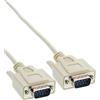 InLine Serial cable DB9 M/M 5m 5m male 9pin Sub D male 9pin Sub D Grigio cavo seriale