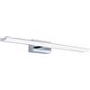 Eglo LED Lampada da parete Tabiano, lampada specchio, lampada da parete LED | in metallo cromato e plastica bianca, lampada bagno, luce LED bagno luce neutra, L 60,5 cm