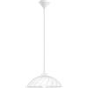 Eglo lampada a sospensione Vetro, 1 fiamma, classica, vetro satinato | con decorazione curva, plastica, lampada da tavolo bianca, cucina con attacco E27, Ø 35 cm