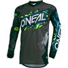 O'Neal | Maglia da Motocross a Manica Lunga | Bambini | MX MTB Mountainbike Enduro | Protezione Gomito Cucita, Collo a V, Materiale Traspirante | Element Youth Jersey Villain | Grigio | Taglia XL