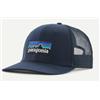 Patagonia P-6 Logo Trucker Hat New Navy Cappellino Visiera