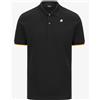 K-Way Vincent Pique Black Pure Polo Pique M/M Uomo