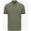 K-Way Vincent Pique Green Lichen Polo Pique M/M Uomo