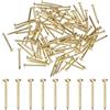 M METERXITY 100 Pezzi Piccoli Chiodini 1.2mm x 15mm Precisione In Ottone Mini Chiodi Ferramenta Testa Tonda Per Legno/DIY Artigianato Decorativo/Accessori Casa/Appendi Quadri
