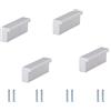 BOOLSFMAM Maniglia Del Cassetto Alluminio,4 Pezzi Maniglie per Mobili da Cucina in Per Cucina, Cassetti, Porte, Armadi, A Casa e in Ufficio, Oggetto di Arredamento