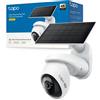 Tapo C660 KIT 4K 8MP Telecamera Pannello Solare 360 ° Visuale Visione Notturna a