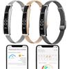smartia - Braccialetto intelligente ultrasottile, Band Bluetooth modello 2026, tracker di attività e sonno, monitoraggio completo della salute, display touch compatibile iOS e Android (Nero)