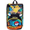 Seven Zaino Pokemon Doppio Scomparto Estensibile, Nero, Maxi Capienza, Schienale Preformato, Bambino, Scuola Elementare