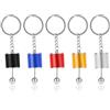 PEUTIER 5pz Portachiavi con Cambio Dell'Auto, Metallo 6 Velocità Portachiavi Cambio Manuale Portachiavi Cambio Auto Creativo Giocattolo Fidget Accessorio Decorativo (5 Colori)