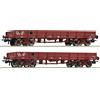 ROCO 6600224 SET 2 CARRI A BORDO BASSI SNCF