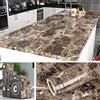 Livelynine 60 x 500CM Grande Pellicola di Marmo per Scrivania Pellicola Adesiva per Tavolo Mobili Top Cucina Piano Lavoro Carta Adesiva Effetto Marmo Rivestimento Adesivi Cucina Top Laminato