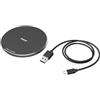 Hama - Caricabatterie wireless "QI-FC10", 10 W, nero