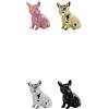 Ad Trend Decorazione Cane in Ceramica Ass. 14 x 7 Cm H 15,5 Cm Multicolor 1 Pz