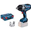 Bosch Professional BITURBO avvitatore a massa battente a batteria GDS 18V-1050 H (coppia di serraggio 1.050 Nm, coppia di spunto 1.700 Nm, batterie e caricabatteria non incl., in L-BOXX 136)