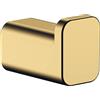 hansgrohe AddStoris - Gancio asciugamani bagno, portasciugamani, gancio per accappatoio, fissaggio nascosto, accessori bagno, oro lucido, 41742990