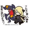 Pokémon B - ETICHETTA LATERALE Adesivo Pokemon Big Cynthia & Garchomp Japan Nuovo H9,...