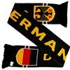 Euroscarves Germany Euroscarves Deutschland Germania Calcio Sciarpa (Black)