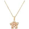 CrownOfRibbons Collana con fiore rosa per ansia, autismo e sollievo dallo stress, da donna, in sacchetto regalo, Cristallo