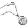 OceanJewel Collana con ciondolo a forma di onda in argento, da uomo, alla moda, in acciaio inossidabile, gioiello estivo, regalo per lui, fidanzato, 20 inch, Acciaio inossidabile