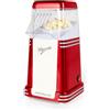 Nostalgia Maker di Popcorn Elettrico a Caldo Nostalgia, 1,8L, Popcorn Sani e Senza Olio con Misurino, Rosso Retro