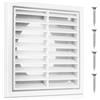 BJBJJIU Griglia di Ventilazione Rrettangolare in Plastica, Adatta per 100 mm Griglie di Ventilazione con Zanzariera, copertura Griglia Areazione per condizionatori, soffitti, pareti esterne, uffici e cucine