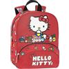 Franco Cosimo Panini HELLO KITTY - Zainetto Bambina Ufficiale Hello Kitty, Zaino Asilo e Tempo Libero con Ampio Spazio Principale, Tasca Frontale e Interna, Chiusura a Zip, Spallacci Imbottiti, 23x30hx10 cm