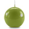 Cereria Di Giorgio - Candela Sfera decorata con Margherite - Colore Pistacchio - Diametro 10 cm - Durata 49 ore - Con sacchetto regalo - Spring Collection - Artigianale