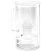Wessper Caraffa Filtrante vetro 2L, indicatore LED, filtro classic - Bianco | caraffa vetro con filtro acqua potabile, senza BPA, brocca acqua filtrante classic carboni attivo