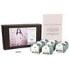 Designette Danimarca, 50 g/mq, 127 m, 250 g/100 Mini Designette Cottonette Percent Cotone Egiziano Mercerizzato Lady Sybil-Camicetta -Kit per Lavoro a Maglia, Colore: Blu Baby 2_Parent Grey Green 965