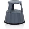 hjh OFFICE sgabello TIO-M II base elefante in metallo, altezza 42 cm, carico massimo 150 kg, con rotelle 830007 Grigio