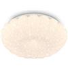 BRILONER - Plafoniera LED con effetto cielo stellato, luce bianco caldo, elegante bordo ondulato, lampada per zona giorno, plafoniera camera da letto, plafoniere, lampadario, 28,5 x 7,5 cm, bianco