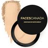 FACESCANADA FACES Canada - Cipria compatta con finitura opaca, senza peso, 9 g, non oleosa, effetto opaco, uniforma l'incarnato, nasconde le imperfezioni, miscela senza sforzo polvere pressata per tutti i tipi di