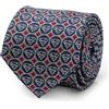 CufflinksInc Cufflinks Inc. - Cravatta in seta da uomo con motivo scudo di Superman, con licenza ufficiale DC Comics, grigio, larghezza 7,62 cm e lunghezza 149,86 cm non legata, Grigio, 3" (7.62 cm) wide and 59"