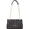 Valentino borsa a tracolla Tweed Flap Bag Nero/Multicolor nero