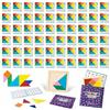 BONNYCO Tangram Legno Bambini Pack 60 Gadget Compleanno Bambini. Mini Giochi Regalini Fine Festa Compleanno, Regalino Fine Festa Invitati. Persierini Giochini per Feste, Mini Puzzle Gadget Scuola