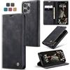 Ottcooed Cover per iPhone 16 Pro Max Custodia, Cover Pellicola a Libro Portafoglio in Pelle Porta Carte Protettiva Slot per Scheda Flip Case Wallet Case con iPhone 16 Pro Max, Nero