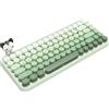 FELiCON 308i Wireless Keyboard Cute Retrò, Tastiera per Computer Silenziosa Bluetooth con Rotondi Punk Compatti 84 Tasti, Texture Opaca- Verde